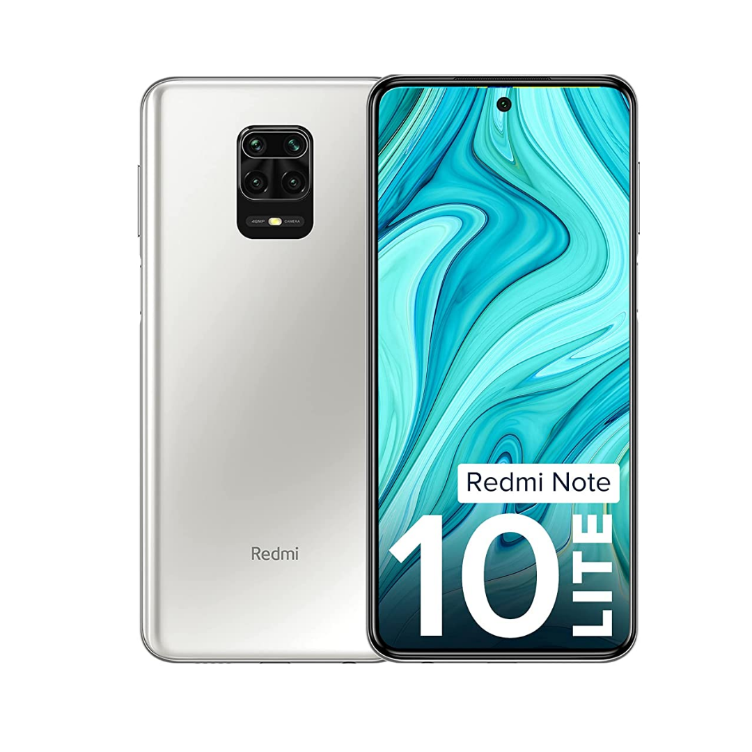 Redmi Note 10 Lite (4GB RAM, 64GB Storage) Glacier White – BNewmobiles