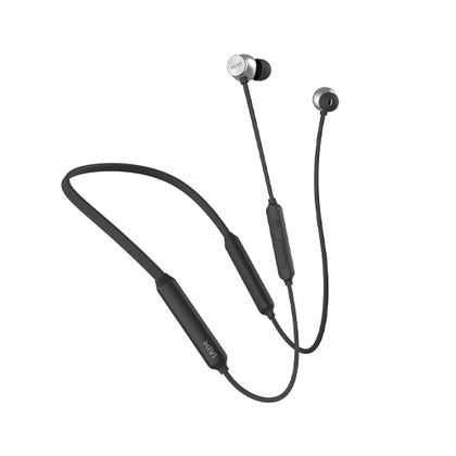 Mivi Collar Flash Pro Bluetooth Earphones with mic, 72 Hours Playback Time, Dual Battery, Made in India. Neckband with Powerful Bass, Rich Sound, Fast Charging, Premium Finish(Black)