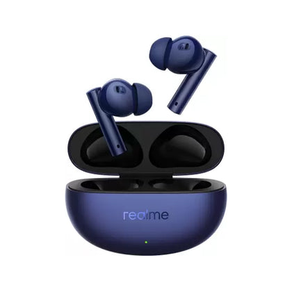 realme Buds Air 5 with 50dB ANC, 12.4mm Dynamic Bass Driver and upto 38 hours Playback Bluetooth Headset  (Deep Sea Blue, True Wireless)