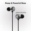 Mivi Collar Flash Bluetooth Wireless in Ear Earphones,24 Hours Battery Life, Booming Bass, IPX4 Sweat Proof, Passive Noise Cancellation, Bluetooth 5.0 with mic (Black)