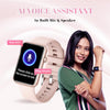 Gizmore fit11  Slate Bluetooth Calling Smartwatch | AI voice Assistance Smartwatch  (Black Strap, Free Size)