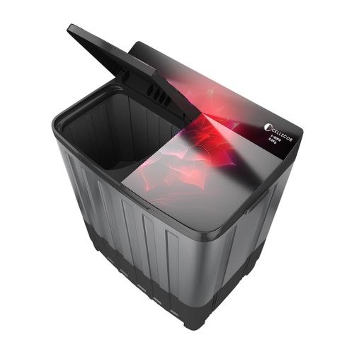 Cellecor DX-9FGBK 9 Kg Semi-Automatic Twin-Tub Washer Rust-Free