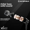 Nu Republic Squad M5 Wired Headset  (Black, In the Ear)