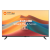 A 43-inch Xiaomi Smart TV A Series, featuring a large screen with a modern, slim-bezel design and supported by its two detached table-top stands.