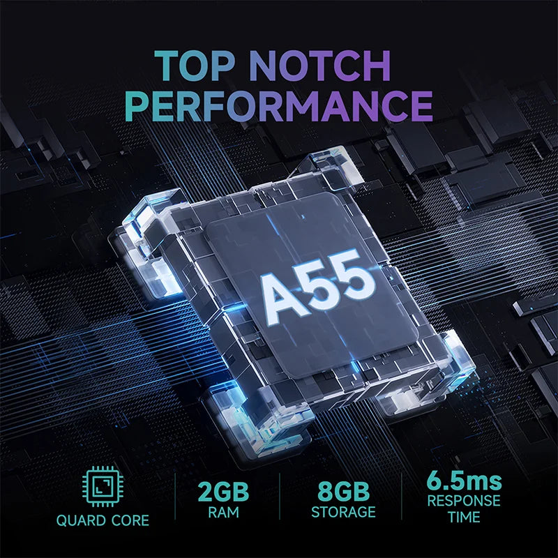 A 55-inch XIAOMI X Series Ultra HD (4K) LED Smart Google TV, featuring a slim, bezel-light display and supported by its two detached table-top stands.