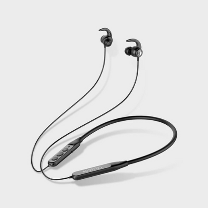 The Cellecor BT-3 Wireless Neckband features an ergonomic, flexible band that rests around the neck, with in-ear earbuds attached by short wires, and includes integrated controls for hands-free calling and music playback.