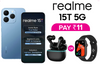 Realme 15T 5G Smartphone - Buy Now & Get Free TWS Buds or Smartwatch