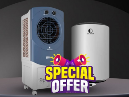 Cellecor Desert Cooler 65Ltr  + Cellecor Geyser 25Ltr (5 Star Rated)