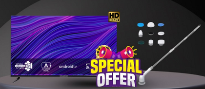 Cellecor Smart LED TV E-32Z (32 inch) + 9-in-1 Electric Cleaning Brush Combo Offer