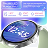 The Ambrane SmartWatch features a large, vibrant 1.43-inch AMOLED display in a circular metallic dial, supporting Bluetooth calling, continuous heart rate monitoring, and multiple sport modes.