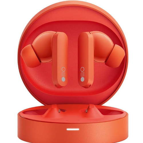 The CMF by Nothing Buds Pro are wireless in-ear earbuds with a stem design and round charging case, featuring 45dB Hybrid Active Noise Cancellation, Ultra Bass Technology, and an IP54 water resistance rating.