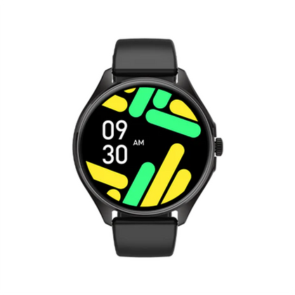 The Fire-Boltt Apollo 2 Smartwatch features a 1.43-inch circular AMOLED display, a metallic case with a functional crown, and offers Bluetooth calling, 100+ sports modes, and SpO2 and heart rate tracking.