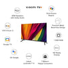 A 32-inch Xiaomi Smart TV A HD Ready Smart Google LED TV, featuring a modern, bezel-less display and supported by its two black, detached stand feet.