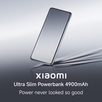 The Xiaomi Ultra Slim Powerbank is an incredibly lightweight (93g) and thin (10mm) portable charger with a 4900 mAh high-density battery, featuring a single USB Type-C port that supports 20W two-way fast charging.