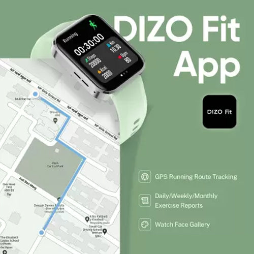 DIZO Watch D Talk 1.8 display with calling
