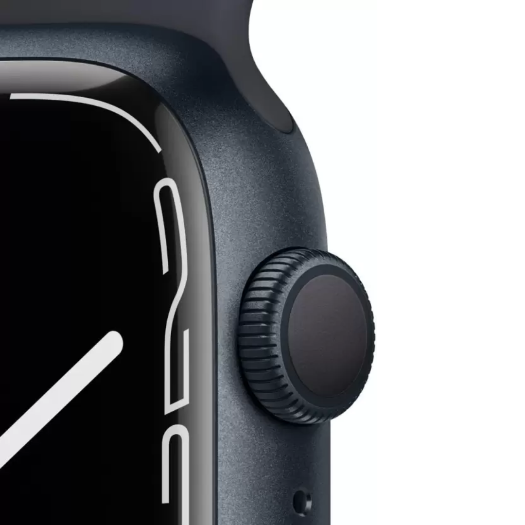 Apple Watch Series 7 GPS 41 mm (Black Strap, Regular)
