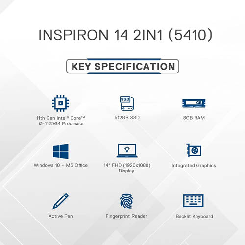 Dell 14 Inspiron 5410 Intel Core i5-11th Gen 1155G7 14