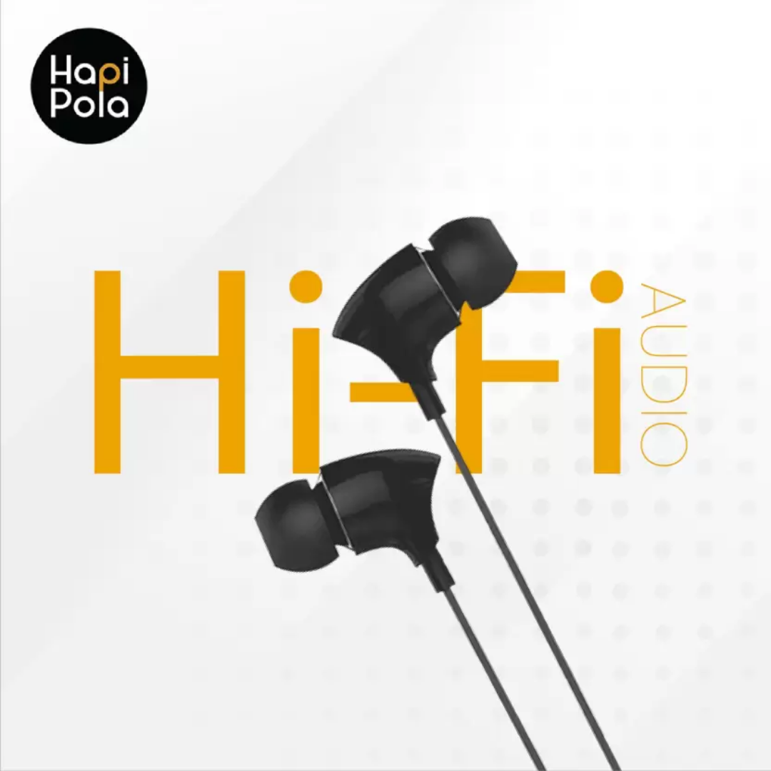 Hapi Pola Blaze Wired Headset  (Black, In the Ear)