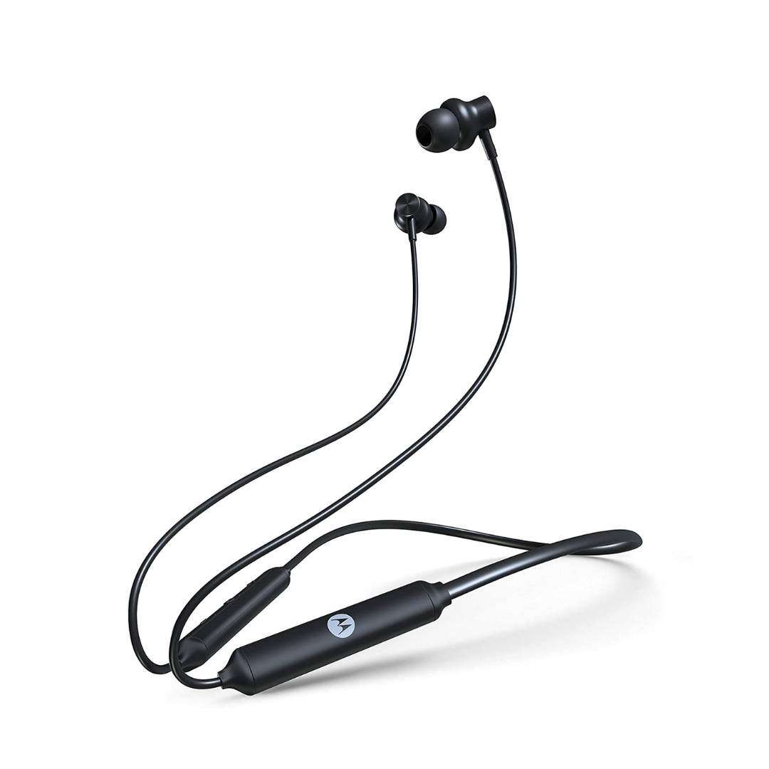 Motorola Verve Rap 250 neckband with Google Assistant-enabled Bluetooth Headset  (Black, In the Ear)
