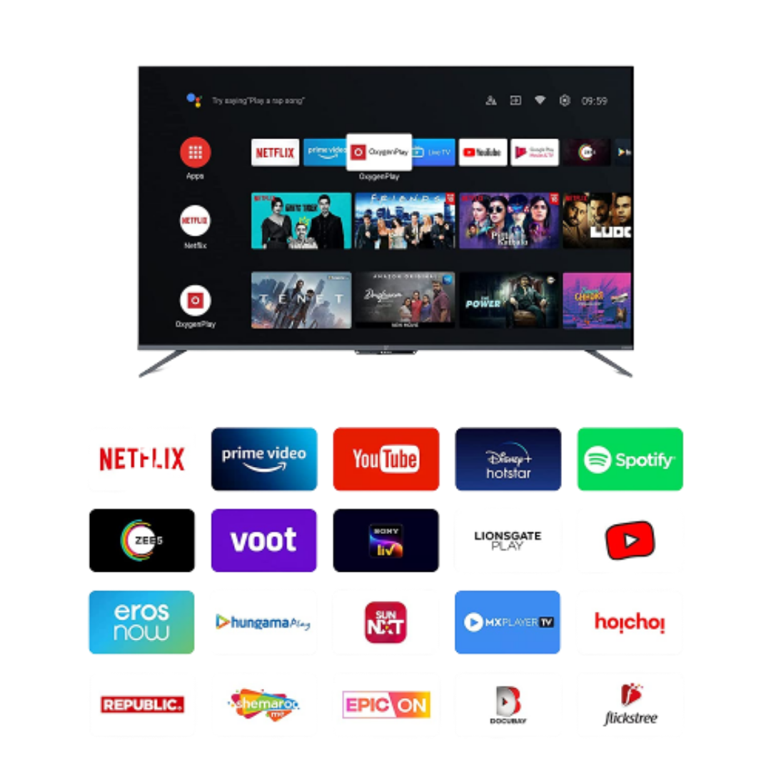 OnePlus 50U1S 4K LED Smart Android TV 125.7 cm (50 inches) Black