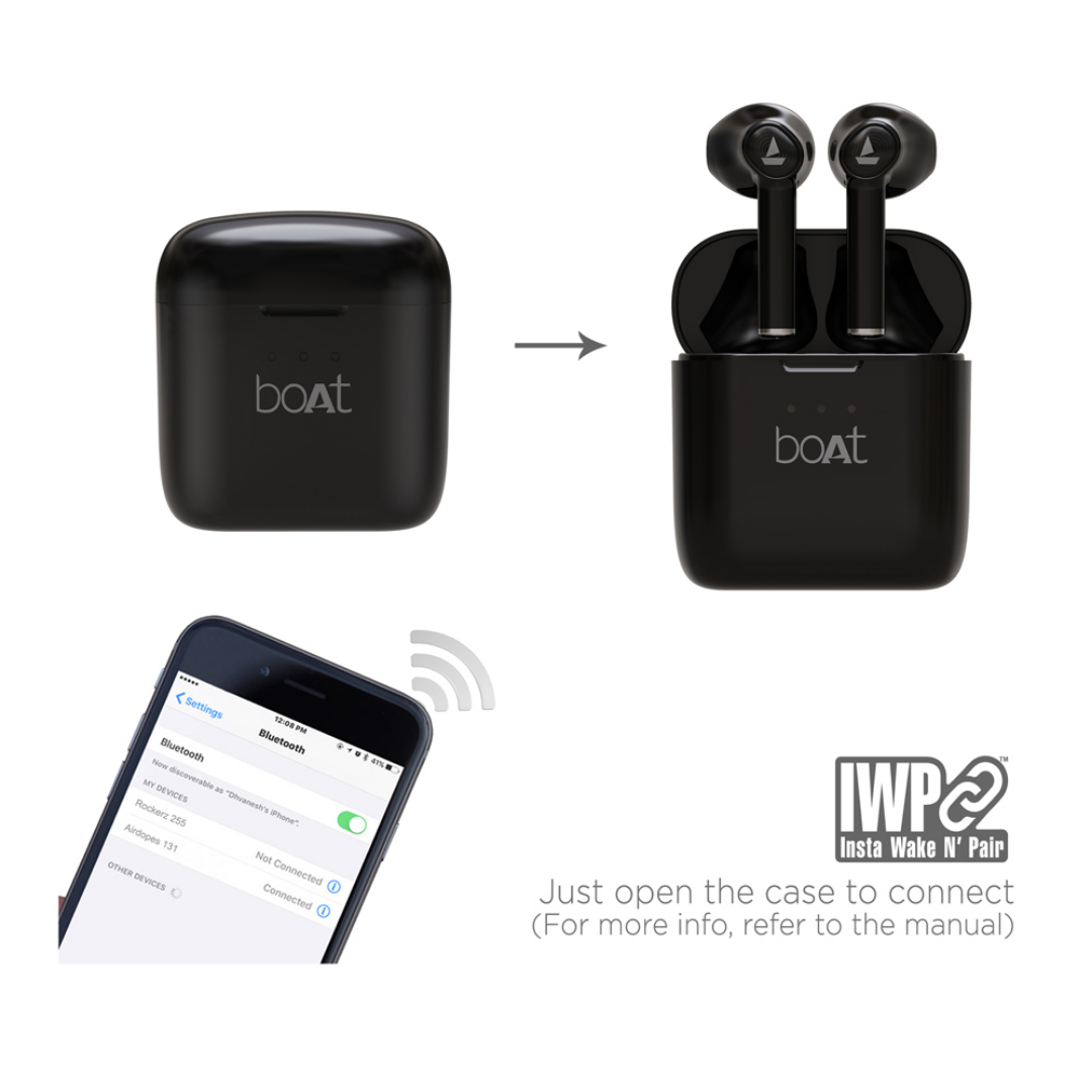 boAt Airdopes 138 Wireless Earbuds, Active Black